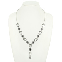 WESTERN JEWELED LARIAT NECKLACE