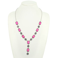 WESTERN JEWELED LARIAT NECKLACE
