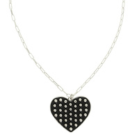 WESTERN BUBBLE HEART PENDANT NECKLACE