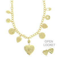 HEART LOCKET PENDANT NECKLACE