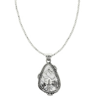 WESTERN OX SKULL PENDANT NECKLACE