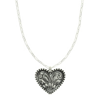 WESTERN HEART PENDANT NECKLACE