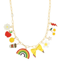 SPRING THEME MULTI-CHARM NECKLACE