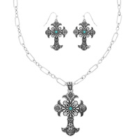 WESTERN CROSS NECKLACE SET