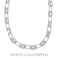 GOLD PLATED ROPE CHAIN NECKLACE