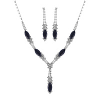 DRESSY RHINESTONE NECKLACE SET