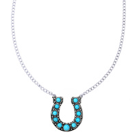 WESTERN HORSESHOE PENDANT NECKLACE