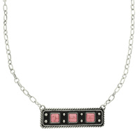 WESTERN RECTANGLE BAR CONCHO NECKLACE