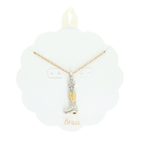 WESTERN COWBOY BOOT PENDANT NECKLACE
