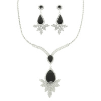 CRYSTAL TEARDROP JEWELRY SET