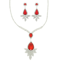 CRYSTAL TEARDROP JEWELRY SET