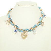 BRAIDED BANDANA CHAIN NECKLACE