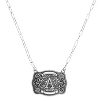 WESTERN INITIAL PENDANT NECKLACE