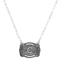 WESTERN INITIAL PENDANT NECKLACE