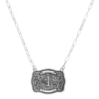 WESTERN INITIAL PENDANT NECKLACE