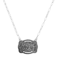 WESTERN INITIAL PENDANT NECKLACE