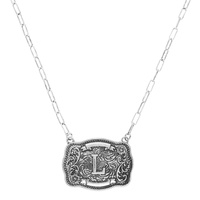 WESTERN INITIAL PENDANT NECKLACE