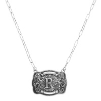 WESTERN INITIAL PENDANT NECKLACE