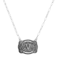 WESTERN INITIAL PENDANT NECKLACE