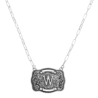 WESTERN INITIAL PENDANT NECKLACE
