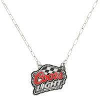 WESTERN COORS LOGO PENDANT NECKLACE