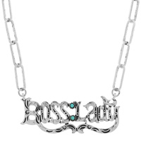 WESTERN BOSS LADY PENDANT NECKLACE