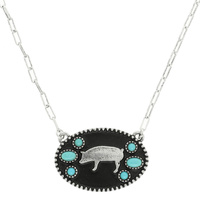 WESTERN PIG PENDANT NECKLACE