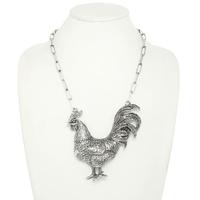WESTERN ROOSTER PENDANT NECKLACE