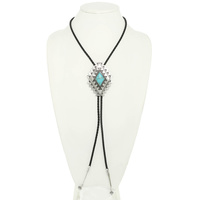 WESTERN TURQUOISE BOLO NECKLACE
