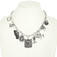 WESTERN RODEO CHARM NECKLACE