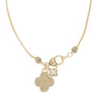 MULTI CHARM CLOVER NECKLACE