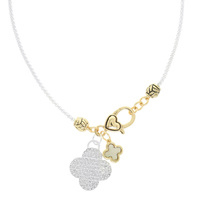MULTI CHARM CLOVER NECKLACE