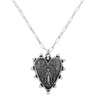 WESTERN SACRED HEART MEDALLION NECKLACE