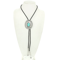 WESTERN TURQUOISE BOLO NECKLACE