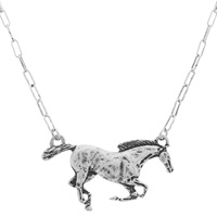 WESTERN HORSE PENDANT NECKLACE
