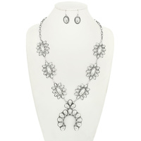 WESTERN SQUASH BLOSSOM NECKLACE SET