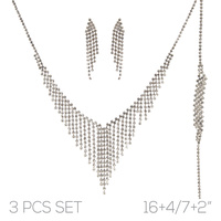 3PC RHINESTONE JEWELRY SET
