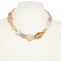 CHUNKY STONE BEAD NECKLACE