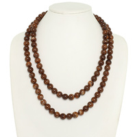 MARBLED STONE BEAD NECKLACE