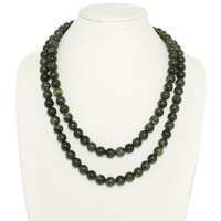 MARBLED STONE BEAD NECKLACE