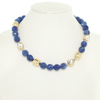 MULTI FACETED BEAD NECKLACE