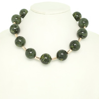 MARBLE RESIN BEAD NECKLACE