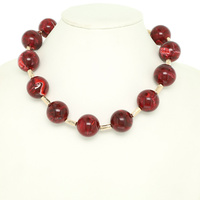 MARBLE RESIN BEAD NECKLACE