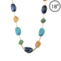 MARBLE STONE BEAD NECKLACE