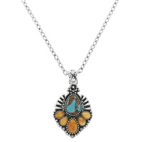 WESTERN TEARDROP CONCHO NECKLACE