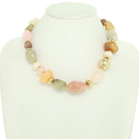 MARBLE PEBBLE BEAD NECKLACE