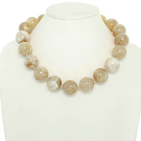 LARGE MARBLE BEAD NECKLACE