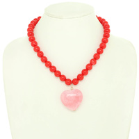 MARBLE HEART PEARL NECKLACE