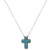 WESTERN CROSS PENDANT NECKLACE