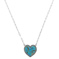 WESTERN HEART PENDANT NECKLACE